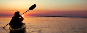 Excursión en kayak al atardecer en la bahía de Rehoboth