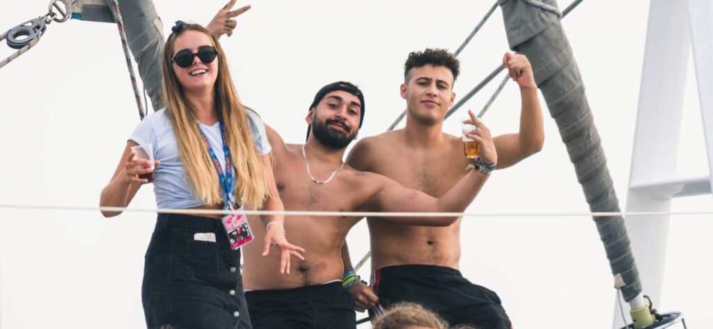 Party Boat in Barcelona with Drinks