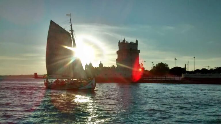 Sunset Cruise Lisbon Traditional in front of Torre de Belém