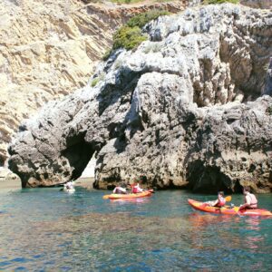Excursión en kayak a la playa de Ribeira do Cavalo desde Sesimbra.