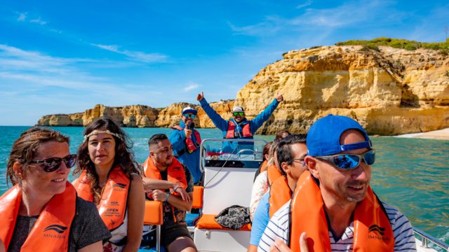 Discover Benagil Cave on a Boat Tour – Private up to 10 — Boat Tours departing from Carvoeiro, Benagil, Algarve