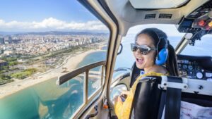 Barcelona 360 Experience: Helicopter, Boat and Walking Tour