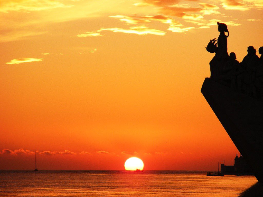 Pôr do sol em Lisboa