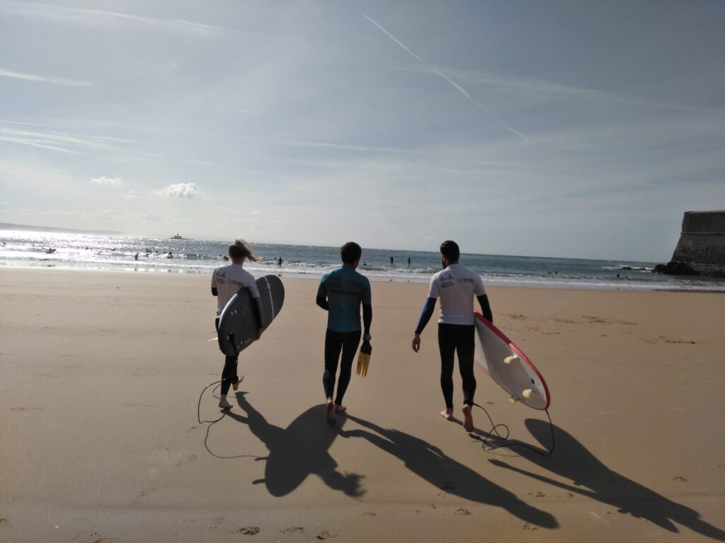 We went surfing in Lisbon! And it was AWESOME!