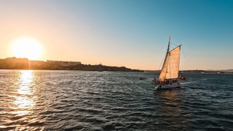 traditional sailing boat in Lagos, Portugal