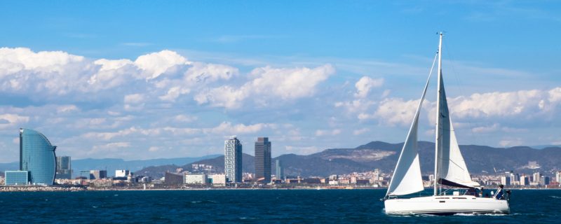 Sailing in Barcelona