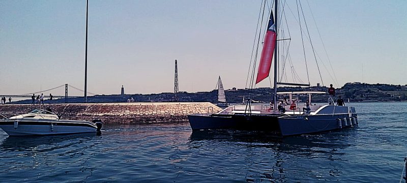 Sailing Catamaran for private tours in Lisbon