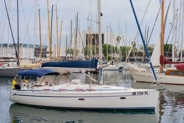 Sailing boat in Barcelona