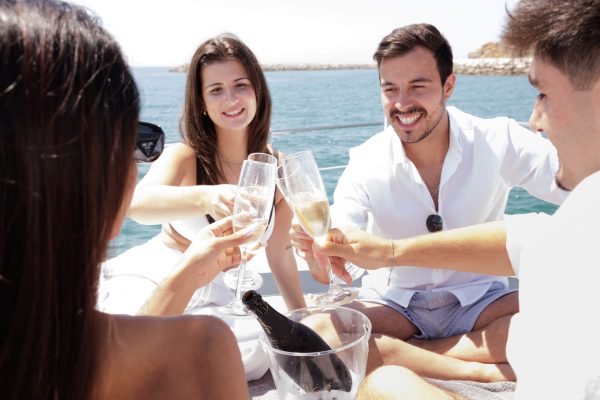Friends on a Yacht Charter Vilamoura Benagil